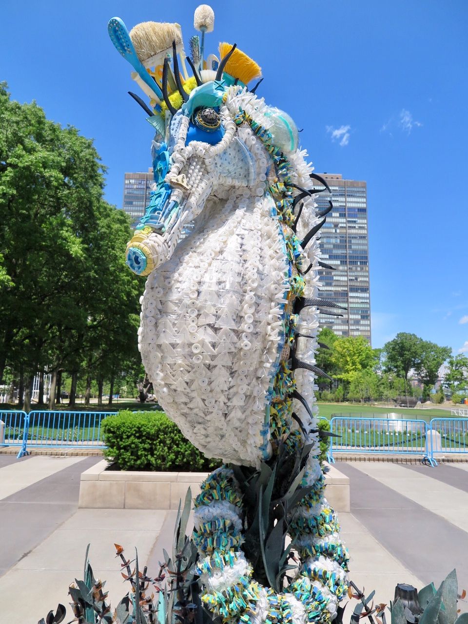 Kunstwerk Ozean-Müll in New York