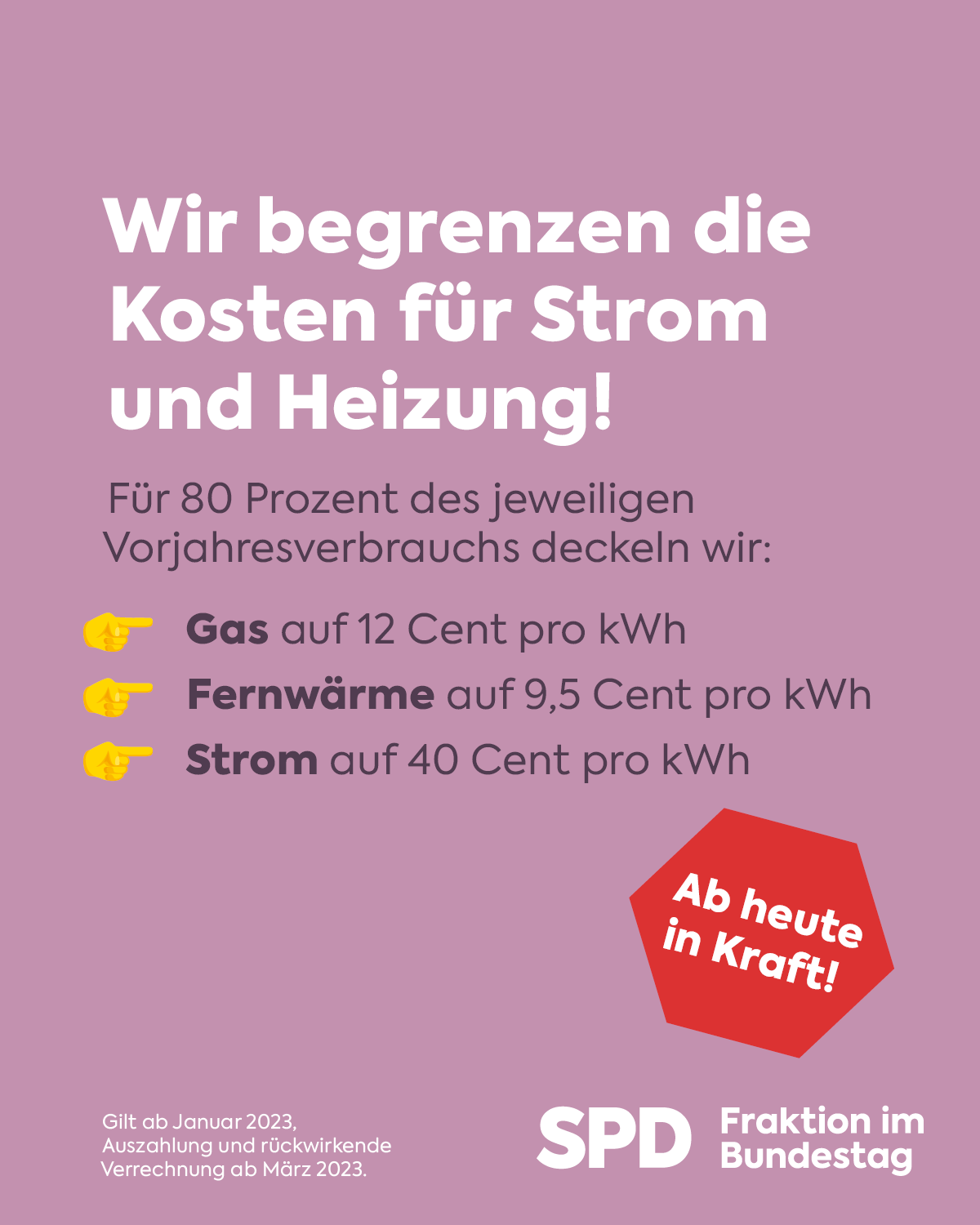 energiepreisbremse in Kraft